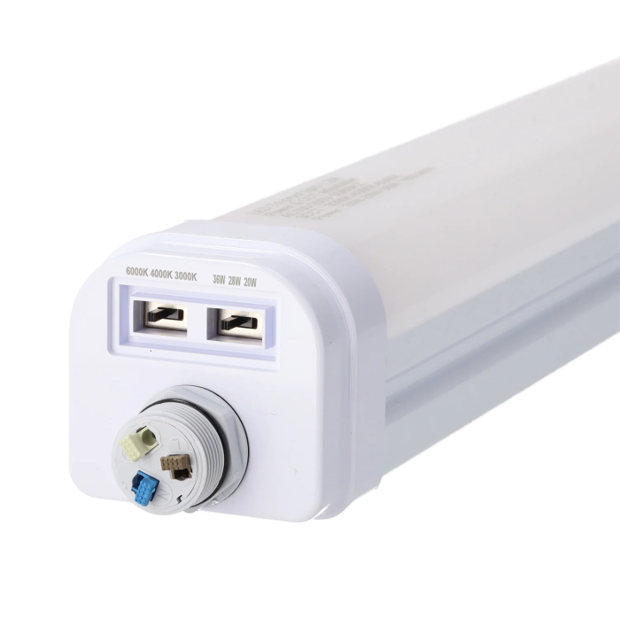 Philips Luminaria Estanca LED IP66 120cm Puissance et Température de Couleur Réglables 20/28/36W CCT 3000K/4000K/6000K 2 Philips Luminaria Estanca LED IP66 120cm Puissance et Température de Couleur Réglables 20/28/36W CCT 3000K/4000K/6000K 2