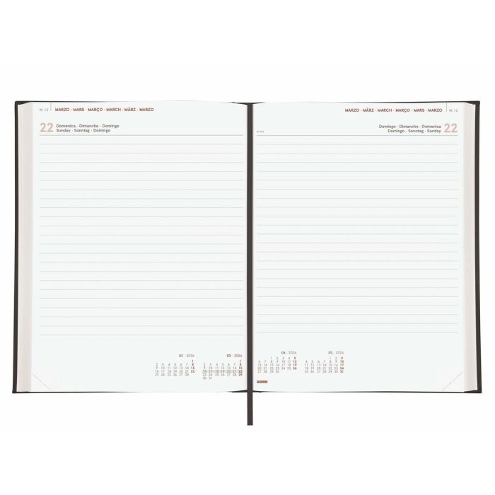 Agenda Finocam DYNAMIC MILANO Noir 21 x 27 cm 2026 3