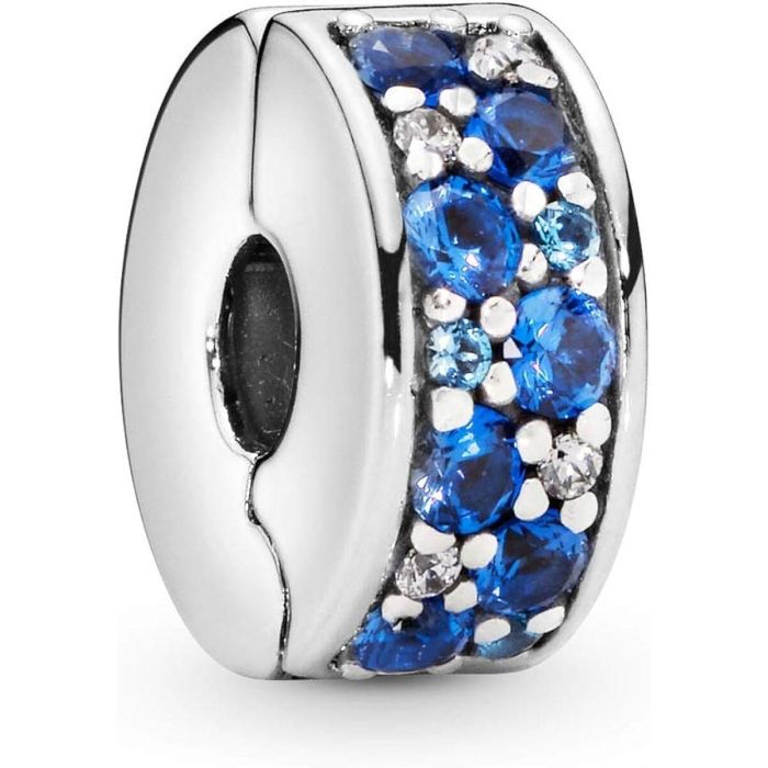 Perle de verre Femme Pandora BLUE PAVE Bleu Argenté 0