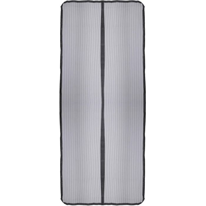 Moustiquaire Progarden Magnétique 2 Pièces Portes Fibre de Verre Noir (50 x 220 cm) 1
