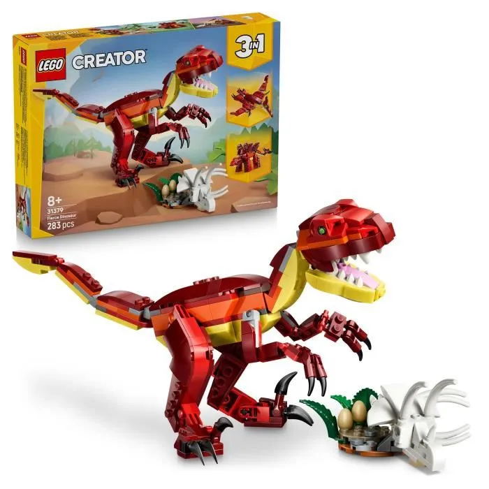 Lego Creator 3-en-1 31379 Le Dinosaure Féroce - Jeu de Construction pour Enfants dès 8 Ans Lego Creator 3-en-1 31379 Le Dinosaure Féroce - Jeu de Construction pour Enfants dès 8 Ans