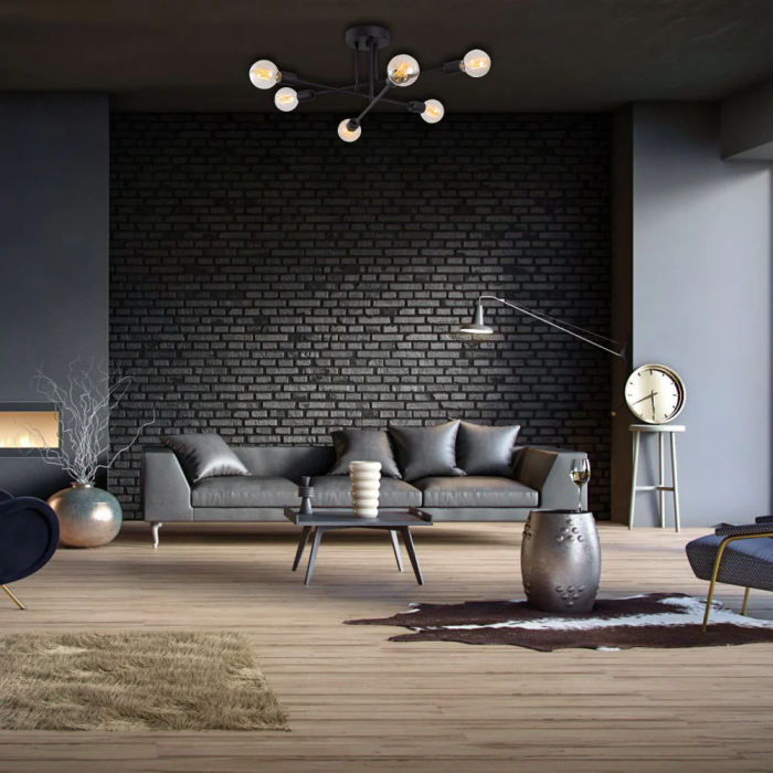 BX3 LIGHT Makurdi - Lampe de Plafond Décorative Moderne pour Intérieur, Installation sur Surface ou Suspendue, Compatible LED, Réf. BX3-OPV-521SHN1132 BX3 LIGHT Makurdi - Lampe de Plafond Décorative Moderne pour Intérieur, Installation sur Surface ou Suspendue, Compatible LED, Réf. BX3-OPV-521SHN1132