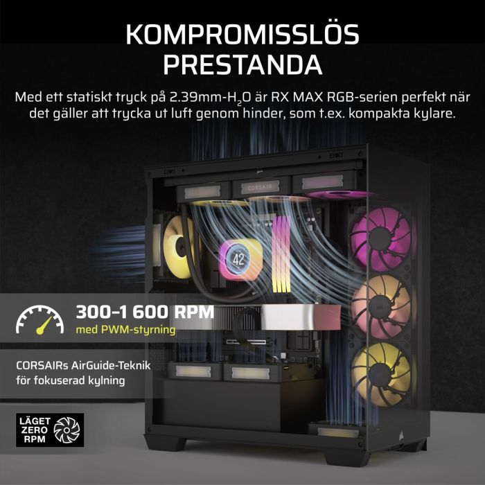 Ventilateur sur Pied Corsair Noir 7