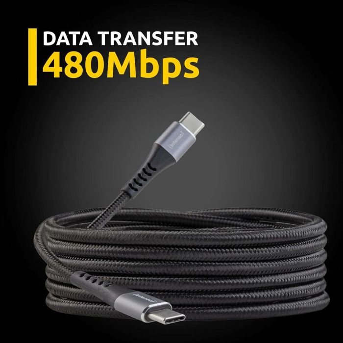 Câble USB-C vers USB-C INTENSO C315C Noir 2
