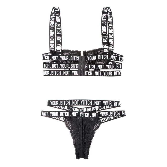 Ensemble de Lingerie Fantasy Lingerie Noir (L/XL) 3