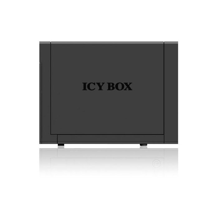 ICY BOX IB-RD3620SU3 Station RAID USB 3.0 et eSATA pour 2 disques durs 3.5" SATA II/III, RAID 0/1/JBOD, boîtier bureau en aluminium noir