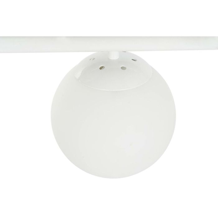 Suspension DKD Home Decor 98 x 45 x 30 cm Verre Métal Blanc 50 W 2 Suspension DKD Home Decor 98 x 45 x 30 cm Verre Métal Blanc 50 W 2