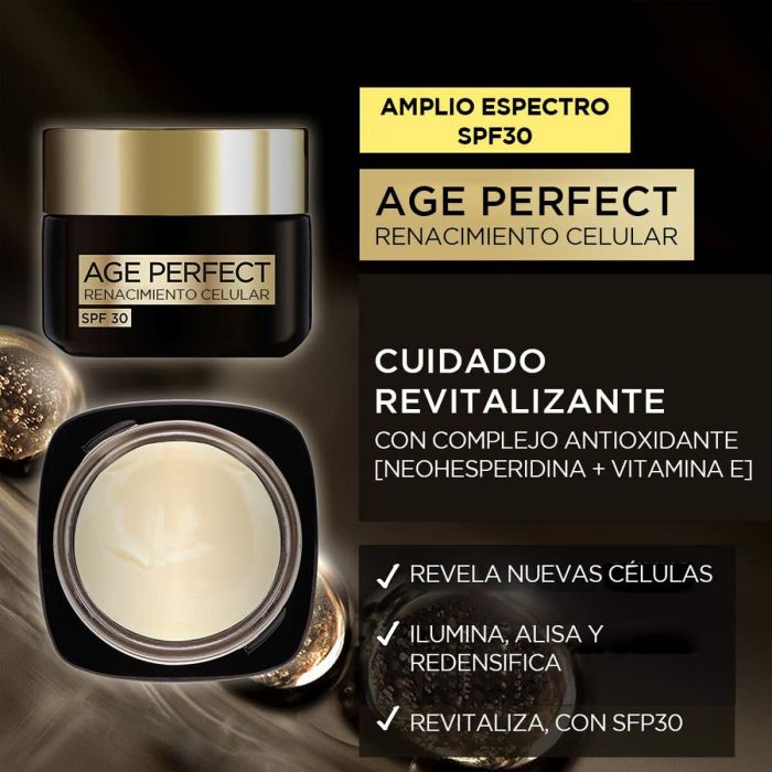 Crème visage L'Oreal Make Up Age Perfect Cell Renewal Spf 30 50 ml 5