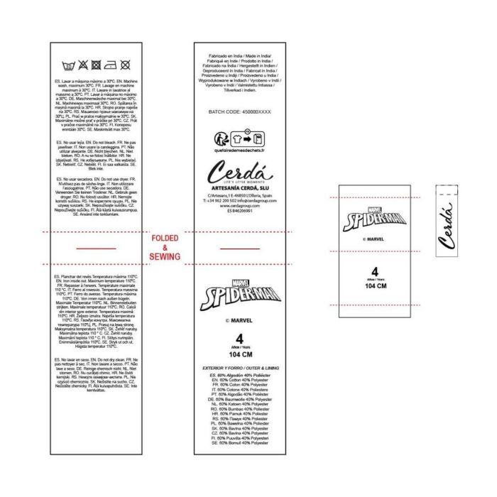 Sweat à capuche enfant Spider-Man Rouge 2 Sweat à capuche enfant Spider-Man Rouge 2