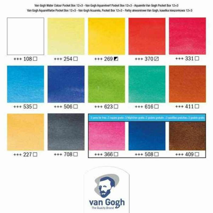 Aquarelles Coffret Multicouleur 5