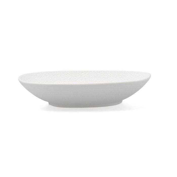 Assiette creuse Bidasoa Fosil Blanc Céramique Carré 21,9 x 21,7 x 4,8 cm (6 Unités) 1