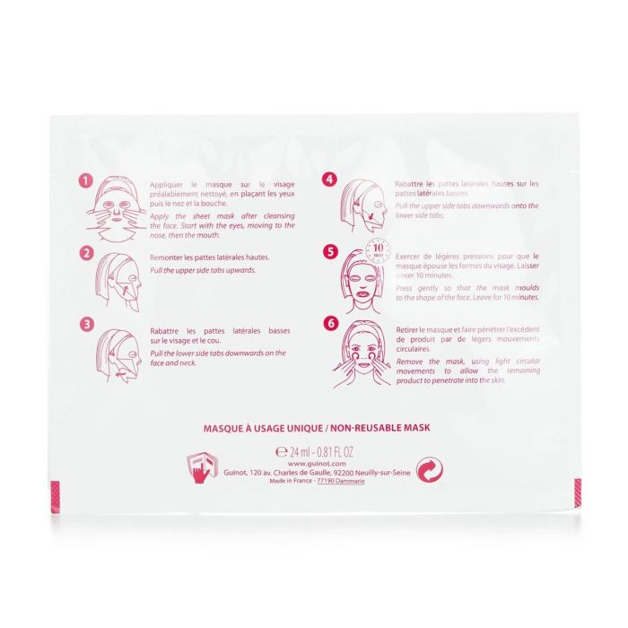 Masque facial Guinot Eclat Lifting 4 Unités 2