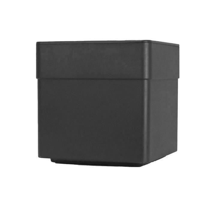 Bac a fleurs Carré 40 cm - EDA - CAREL - 26 L - Avec roulettes - Extérieur ou intérieur - 39 x 39 x H.39 cm - Gris Anthracite 2 Bac a fleurs Carré 40 cm - EDA - CAREL - 26 L - Avec roulettes - Extérieur ou intérieur - 39 x 39 x H.39 cm - Gris Anthracite 2