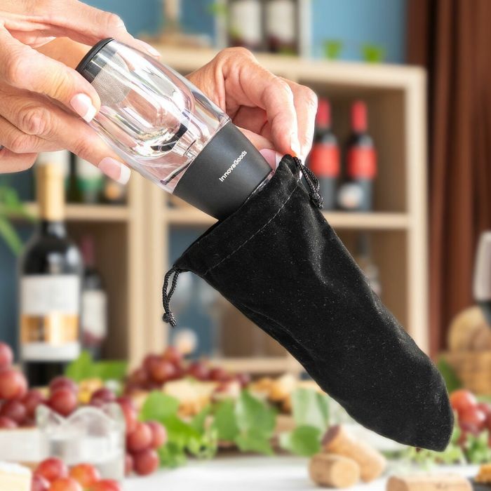Aérateur de Vin avec Filtre, Support et Pochette de Transport Wineir InnovaGoods 8