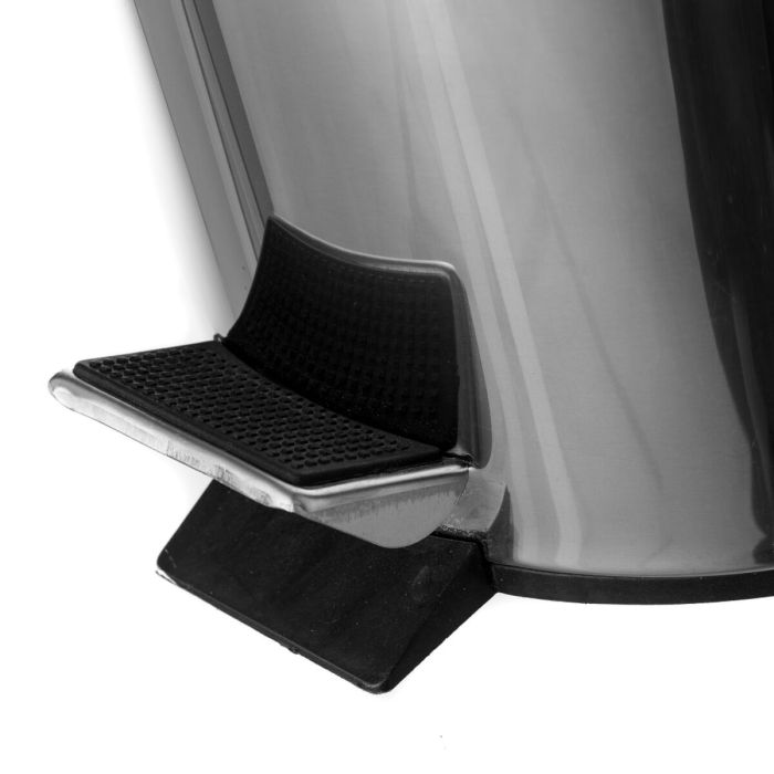 Poubelle à pédale Noir Argenté 12 L