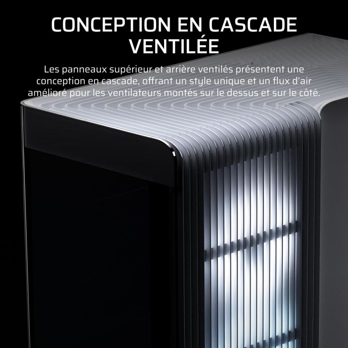 Boitier PC - CORSAIR - FRAME 4500X LX-R RGB Tempered Glass Mid-Tower - 2 radiateurs - Blanc 3
