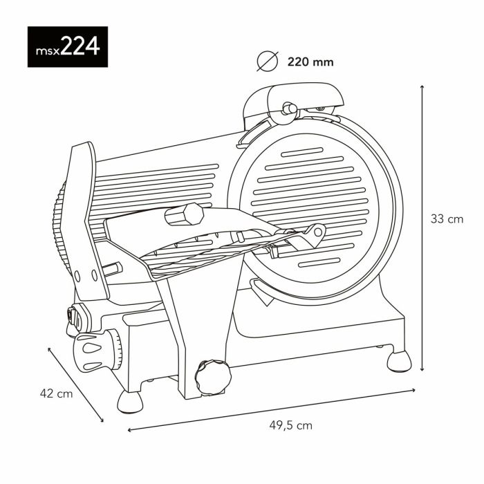 Trancheuse de viande Hkoenig Rouge 7