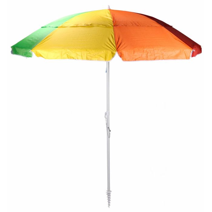 Parapluie Multicouleur Ø 220 cm Plage Articulé 4 Parapluie Multicouleur Ø 220 cm Plage Articulé 4