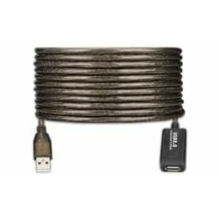 Câble Rallonge à USB Ewent 65 TU65U7005F Noir 25 m 3