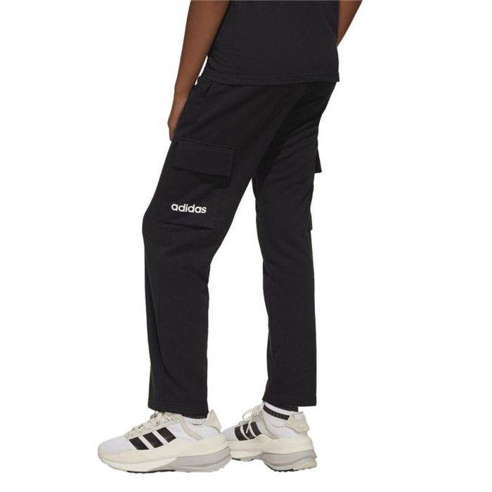 Pantalon de Sport pour Enfant Adidas Jg Lin French Terry Noir XL 4