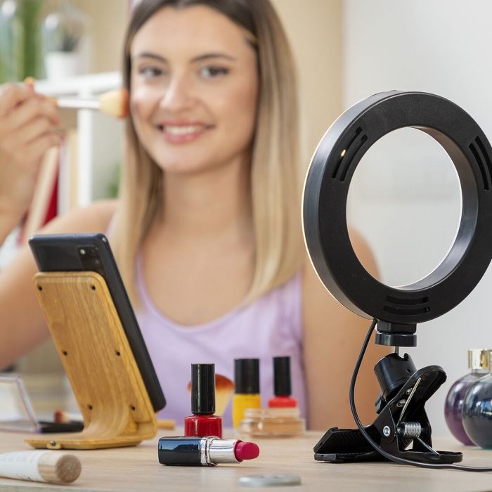 Anneau Lumineux Selfie avec Clip de Support Lumahoop InnovaGoods 9
