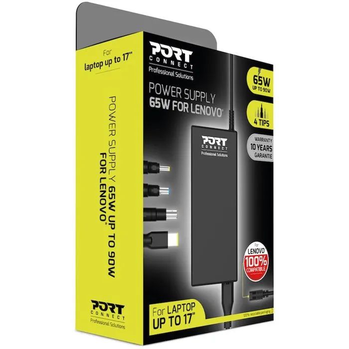 Lenovo Alimentation 65W (jusqu'à 90W) pour Ordinateur Portable - PORT Designs