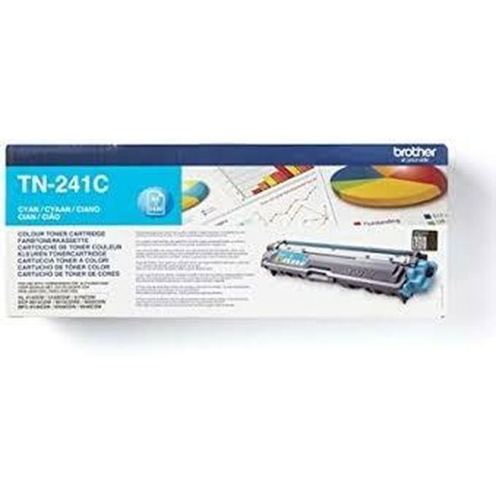Toner original Brother HL3140CW/HL3150CDW/DCP9020CDW Cyan (4 Unités) 1