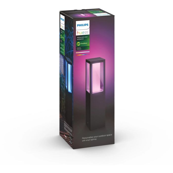 Philips Hue White&Col. Amb. Impress Sockelleuchte klein sw 3