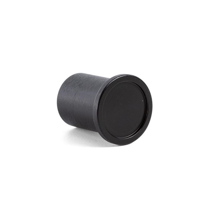 Pomo Aluminio Modelo Round Ø25 Acabado Negro Cepillad Viefe 1