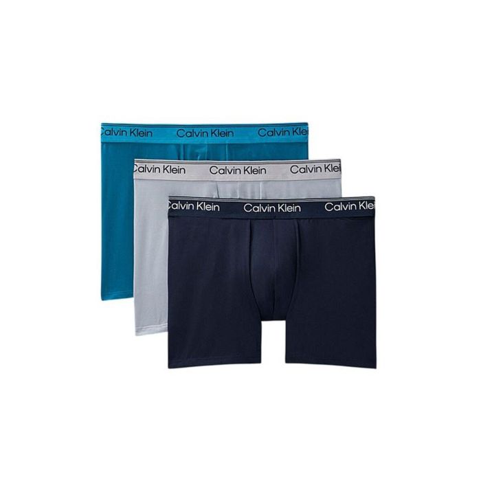 Boxer pour homme Calvin Klein Bleu 3 Pièces L