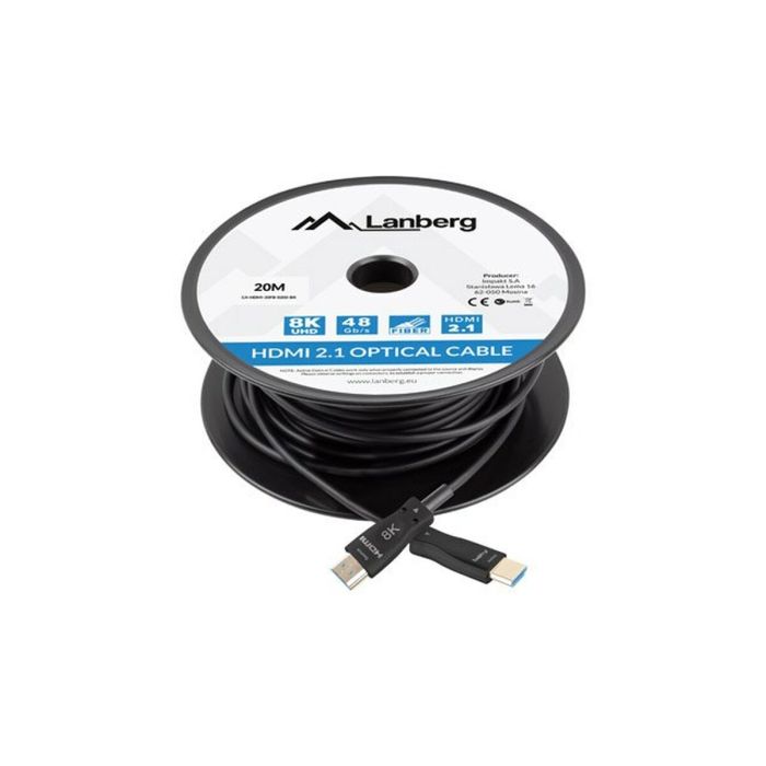 Câble HDMI Lanberg CA-HDMI-30FB-0200-BK 4 Câble HDMI Lanberg CA-HDMI-30FB-0200-BK 4