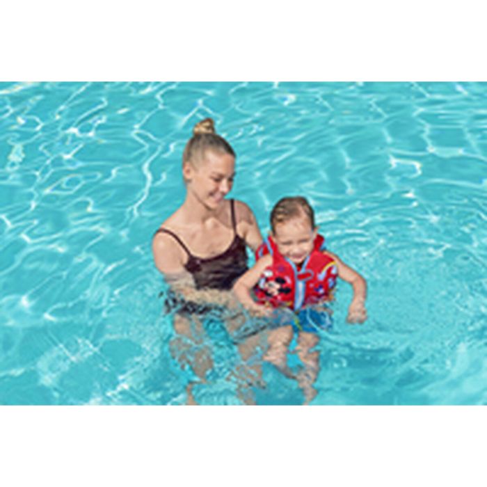 Bestway Gilet Disney Mickey Mouse UPF 50+ 51 cm +1 à 3 Ans Piscine et Plage 09101 11
