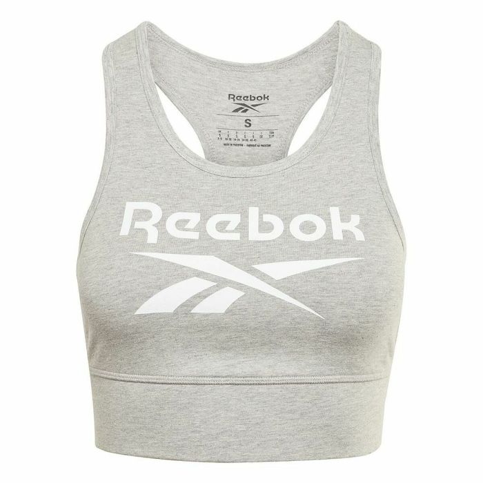 Haut de Sport pour Femme Reebok BRALET GR9393 Gris 1