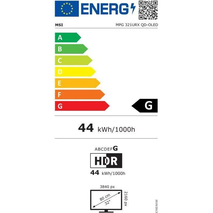 MSI MPG 321URX QD-OLED - Écran PC Gaming 31.5" UHD 4K 240Hz - Dalle QD-OLED 0.03ms - HDR True Black - G-Sync Compatible - USB-C 90W - Réglable en hauteur MSI MPG 321URX QD-OLED - Écran PC Gaming 31.5" UHD 4K 240Hz - Dalle QD-OLED 0.03ms - HDR True Black - G-Sync Compatible - USB-C 90W - Réglable en hauteur