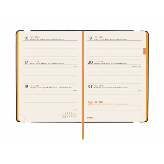 Agenda Finocam FLEXI Bleu 11,8 x 16,8 cm 2026 4 Agenda Finocam FLEXI Bleu 11,8 x 16,8 cm 2026 4