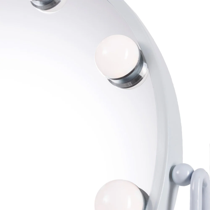 Miroir Éclairé Maquillage LED 4200K 48x43cm Blanc 40.000H SUN-KRS-430-W 2