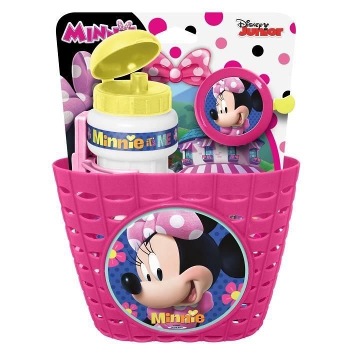 Corbeille + bidon + sonnette Minnie - DISNEY - Rose, blanc et jaune - Pour enfant 1 Corbeille + bidon + sonnette Minnie - DISNEY - Rose, blanc et jaune - Pour enfant 1
