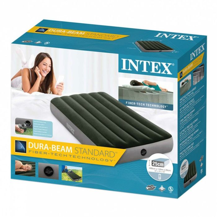 Lit Gonflable Intex Twin Dura-Beam Prestige Downy 99 x 25 x 191 cm 4 Unités 2