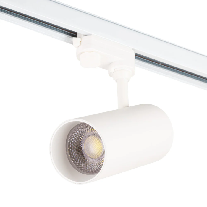Spot de rail triphasé 30W COB réglable Flicker Free blanc CCT (3000-6000K) [1916-TL-30W-T-CCT] 0