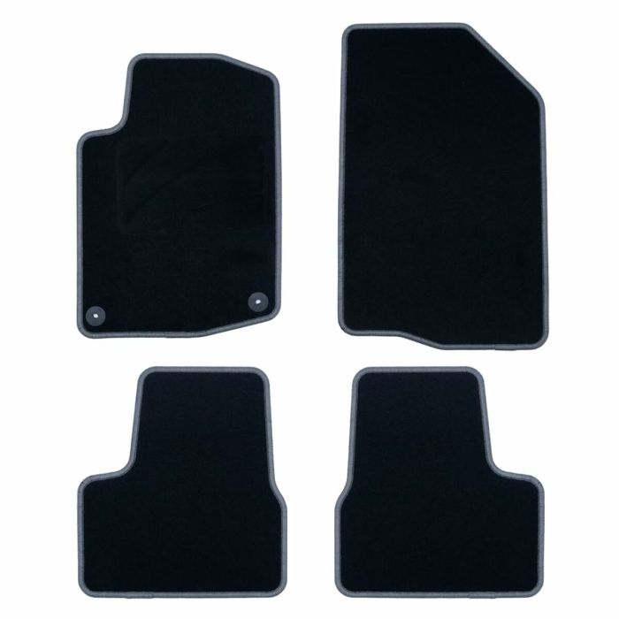 Set de tapis de voitures OCC Motorsport OCCPG0008GD Noir Gris foncé Peugeot 208 Velours 5 Pièces 9