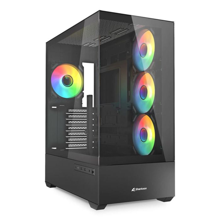 Boîtier ATX semi-tour Sharkoon AK6 RGB Noir