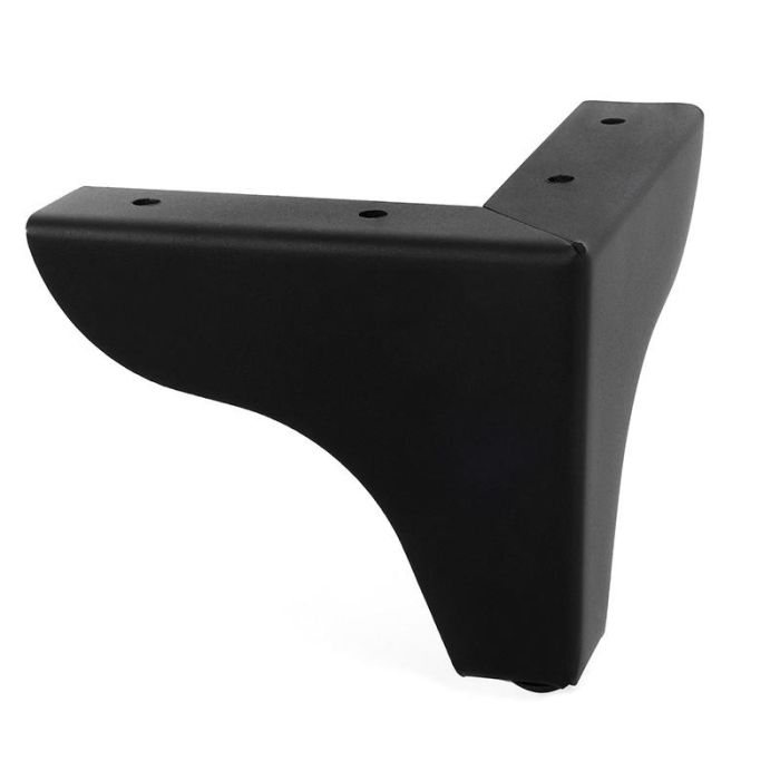 Pata Metal Aspen H100 120X120 Acabado Cromo Y Negro Acabado Negro Q&Q 2