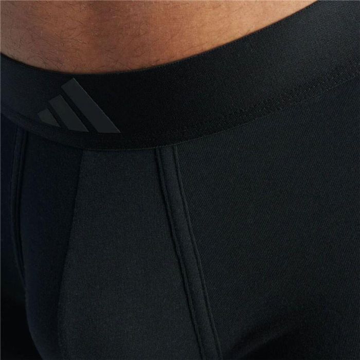 Boxer pour homme Adidas Low Rise 3 Stripes Active Noir 2 Unités