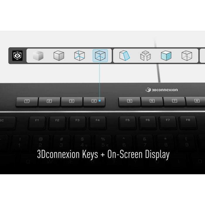 Clavier 3Dconnexion 3DX-700092 Noir Qwerty US 5 Clavier 3Dconnexion 3DX-700092 Noir Qwerty US 5