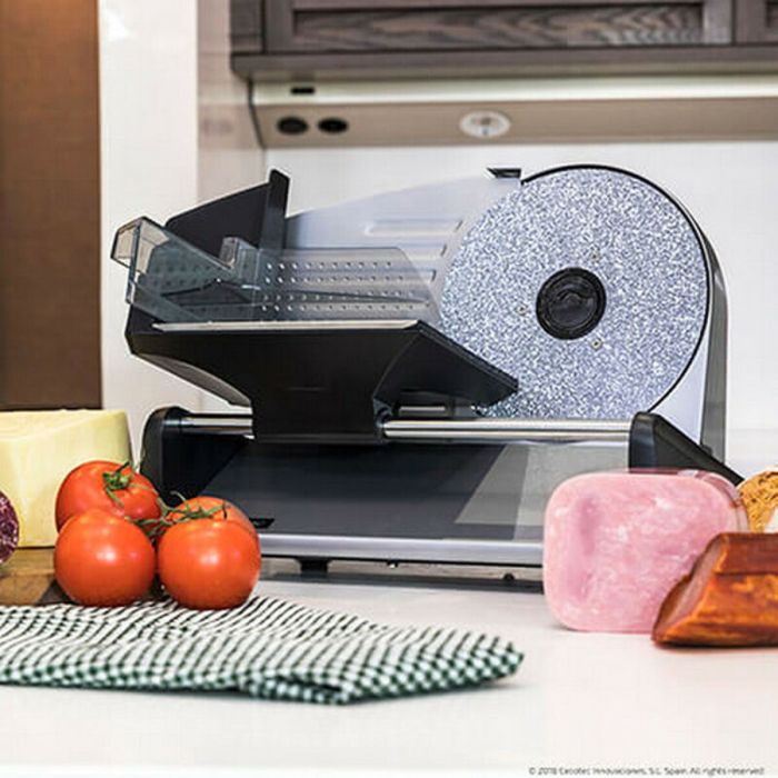 Trancheuse de viande Cecotec Rock'nCut Twin 180W Noir Acier inoxydable 5 Trancheuse de viande Cecotec Rock'nCut Twin 180W Noir Acier inoxydable 5