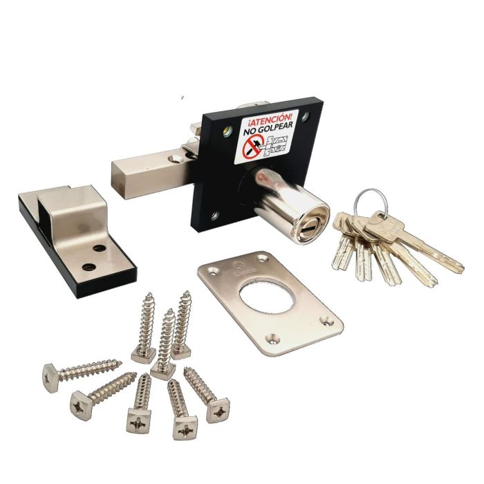 Serrure de sécurité Lince 7930r-97930rcm Mat Chrome 2