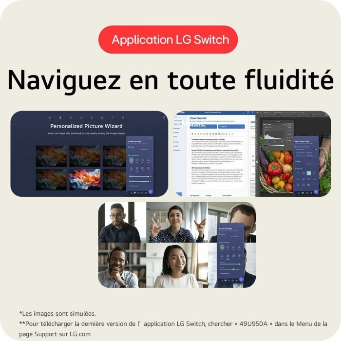 Écran LG 49U950A-W 49" 15