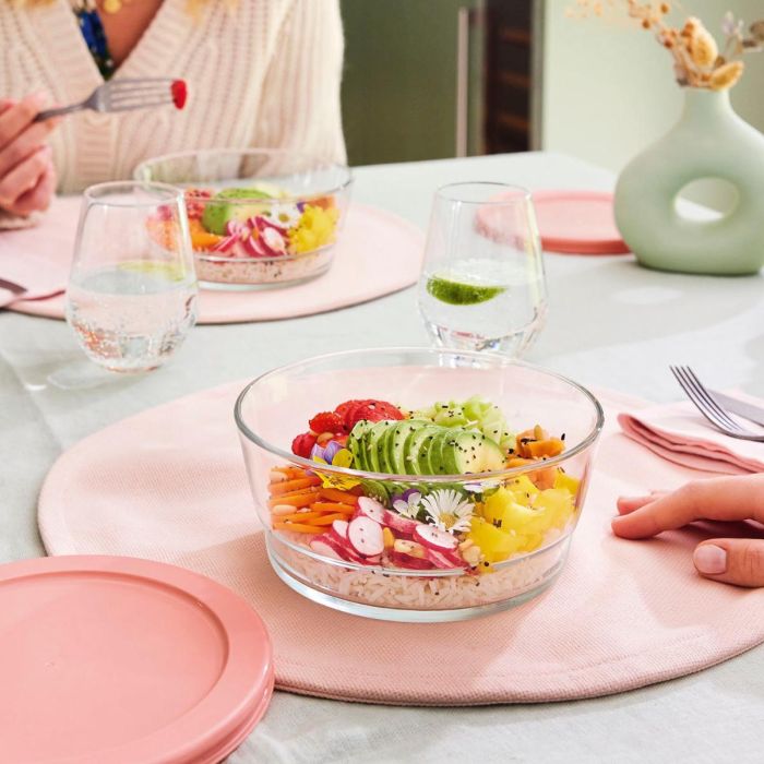 Recipiente con Tapa Vidrio Eat & Joy Luminarc 110 cL 2