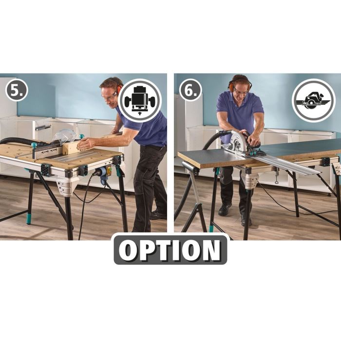 Établi Wolfcraft Master Cut 2600 118,5 x 76,5 x 86,3 cm 1