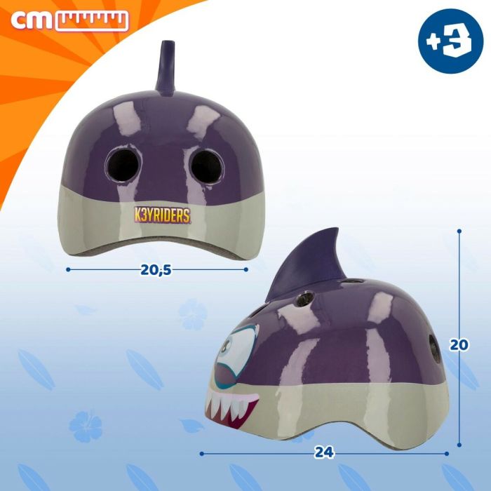 Casque Enfant K3yriders Shark 52-55 cm (4 Unités) 1 Casque Enfant K3yriders Shark 52-55 cm (4 Unités) 1